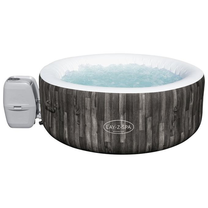 Bestway 60005 Lay-Z-Spa Bahamas Idromassaggio Gonfiabile AirJet 120 getti 669 L 40°C per 4 persone 180x66 cm