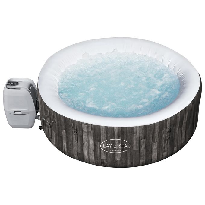 Bestway 60005 Lay-Z-Spa Bahamas Idromassaggio Gonfiabile AirJet 120 getti 669 L 40°C per 4 persone 180x66 cm