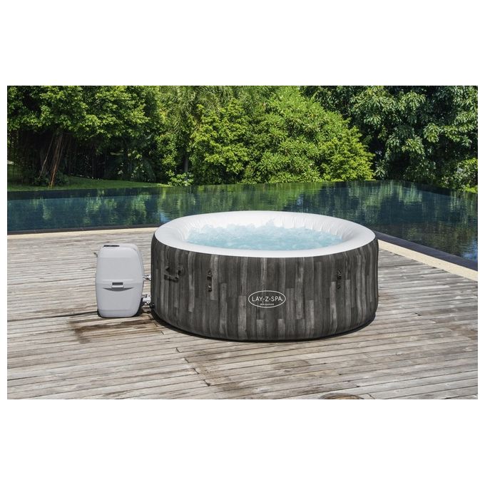 Bestway 60005 Lay-Z-Spa Bahamas Idromassaggio Gonfiabile AirJet 120 getti 669 L 40°C per 4 persone 180x66 cm