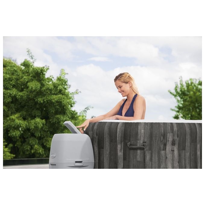 Bestway 60005 Lay-Z-Spa Bahamas Idromassaggio Gonfiabile AirJet 120 getti 669 L 40°C per 4 persone 180x66 cm