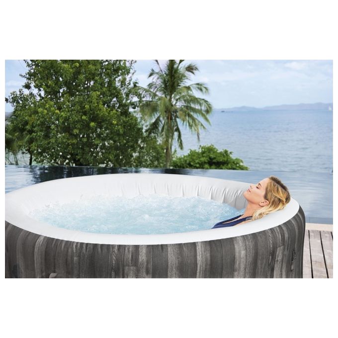 Bestway 60005 Lay-Z-Spa Bahamas Idromassaggio Gonfiabile AirJet 120 getti 669 L 40°C per 4 persone 180x66 cm