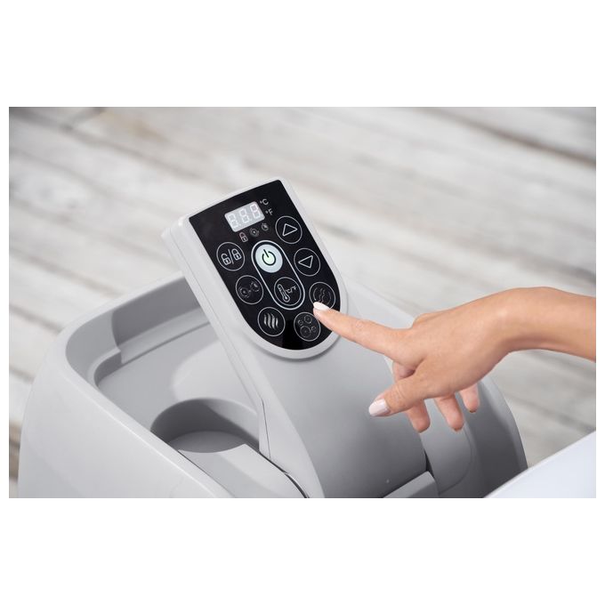 Bestway 60005 Lay-Z-Spa Bahamas Idromassaggio Gonfiabile AirJet 120 getti 669 L 40°C per 4 persone 180x66 cm