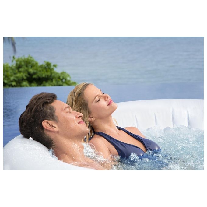 Bestway 60005 Lay-Z-Spa Bahamas Idromassaggio Gonfiabile AirJet 120 getti 669 L 40°C per 4 persone 180x66 cm