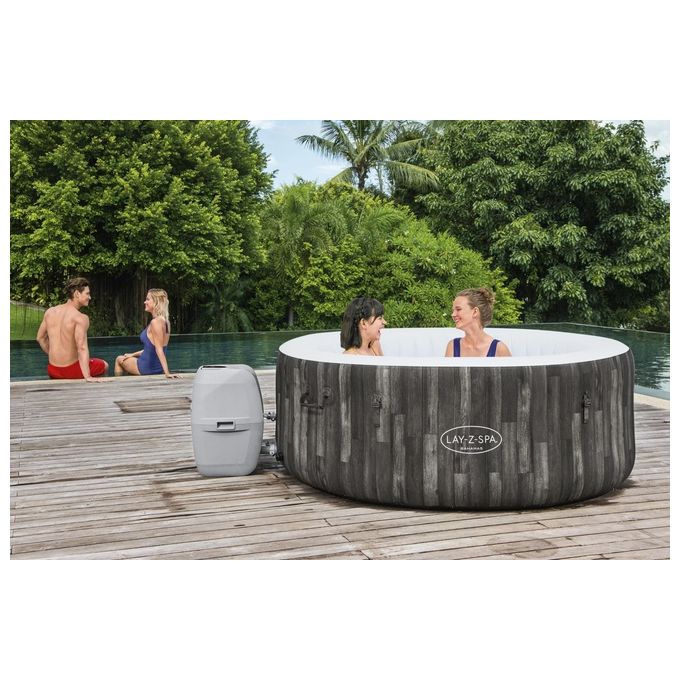 Bestway 60005 Lay-Z-Spa Bahamas Idromassaggio Gonfiabile AirJet 120 getti 669 L 40°C per 4 persone 180x66 cm