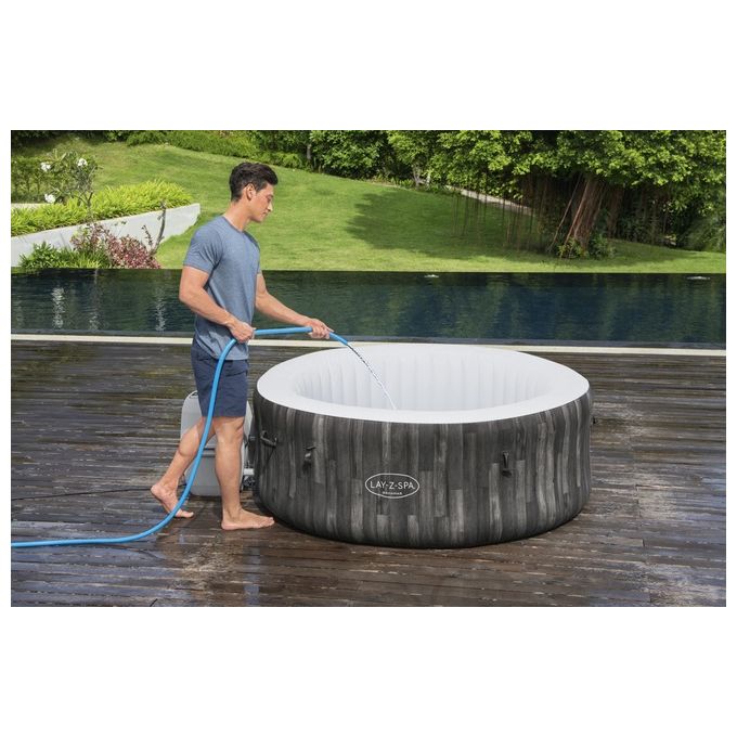 Bestway 60005 Lay-Z-Spa Bahamas Idromassaggio Gonfiabile AirJet 120 getti 669 L 40°C per 4 persone 180x66 cm