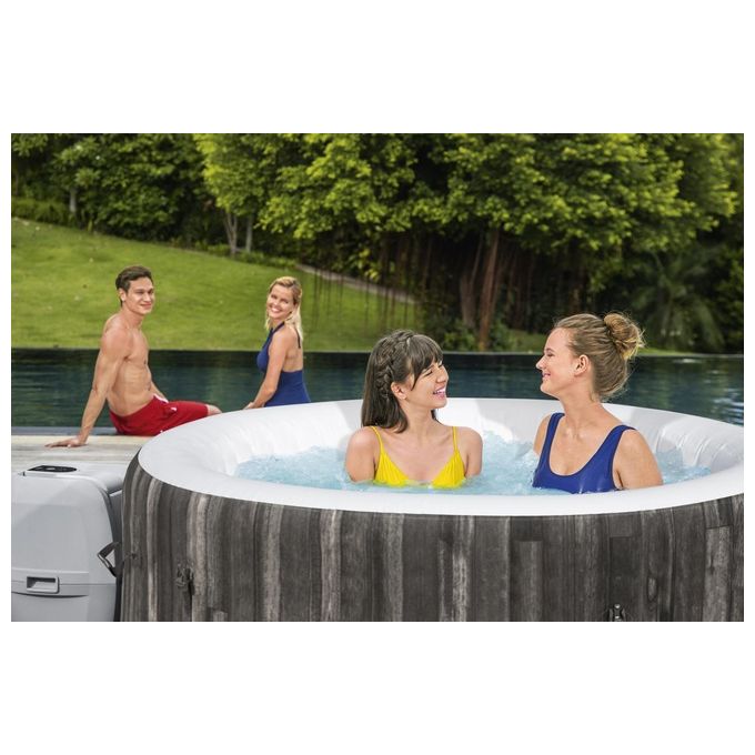 Bestway 60005 Lay-Z-Spa Bahamas Idromassaggio Gonfiabile AirJet 120 getti 669 L 40°C per 4 persone 180x66 cm