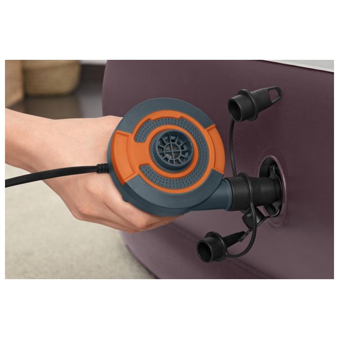 Bestway 62139 Sidewinder Pompa di Gonfiaggio Elettrica AC 110 W 680 l-min 3 adattatori colore Nero