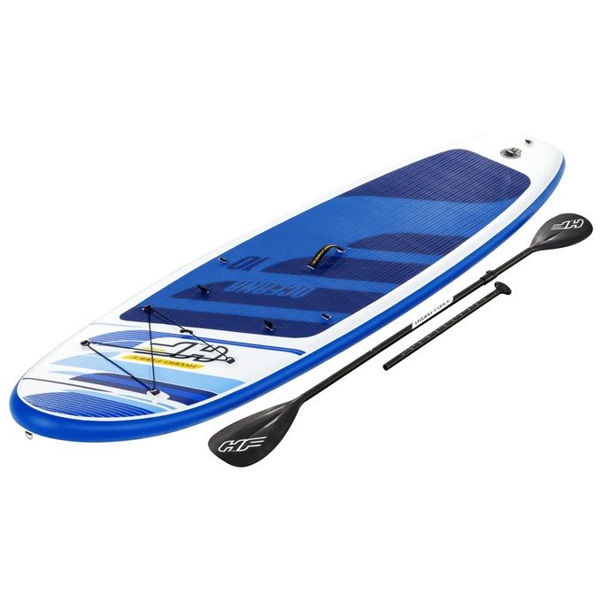 Bestway 65350 Oceana Tavola Stand Up Paddle SUP Gonfiabile 305 cm 120 Kg con Remo Pinna Rimovibile colore Multicolore