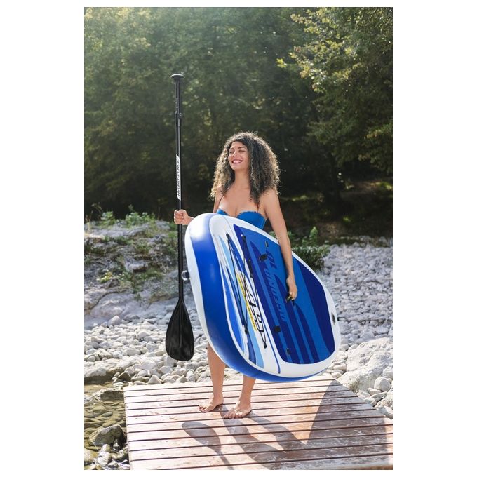 Bestway 65350 Oceana Tavola Stand Up Paddle SUP Gonfiabile 305 cm 120 Kg con Remo Pinna Rimovibile colore Multicolore