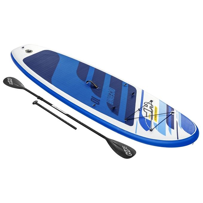 Bestway 65350 Oceana Tavola Stand Up Paddle SUP Gonfiabile 305 cm 120 Kg con Remo Pinna Rimovibile colore Multicolore