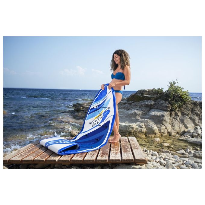 Bestway 65350 Oceana Tavola Stand Up Paddle SUP Gonfiabile 305 cm 120 Kg con Remo Pinna Rimovibile colore Multicolore