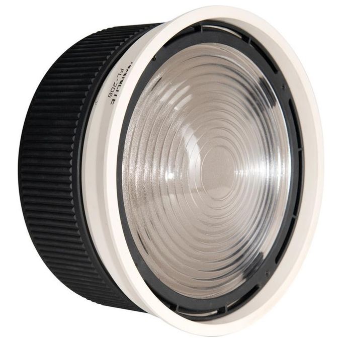 Nanlite FL-20G Lente di Illuminazione Fresnel Regolabile da 10° a 45° con Alette Metalliche per Luci LED fino a 500W Attacco Bowens colore Nero Bianco