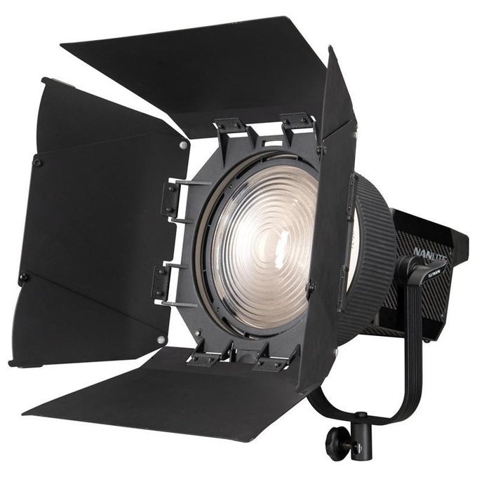 Nanlite FL-20G Lente di Illuminazione Fresnel Regolabile da 10° a 45° con Alette Metalliche per Luci LED fino a 500W Attacco Bowens colore Nero Bianco