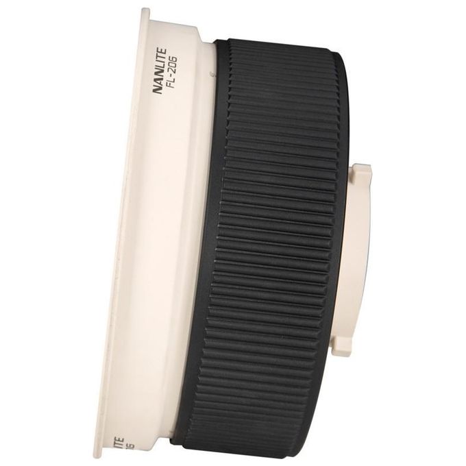 Nanlite FL-20G Lente di Illuminazione Fresnel Regolabile da 10° a 45° con Alette Metalliche per Luci LED fino a 500W Attacco Bowens colore Nero Bianco