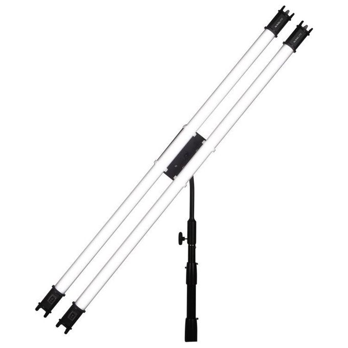 NANLITE 3715 Supporto con Doppio Giunto per PavoTube 15C e 30C Attacco da 16 mm (5-8 pollici) colore Nero