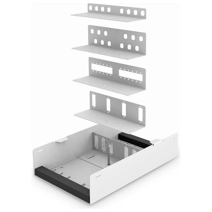 Digitus DN-96800S-2 Unibox a fibra ottica per montaggio a parete compatta fino a 24 fibre IP20 acciaio grigio (RAL 7035)