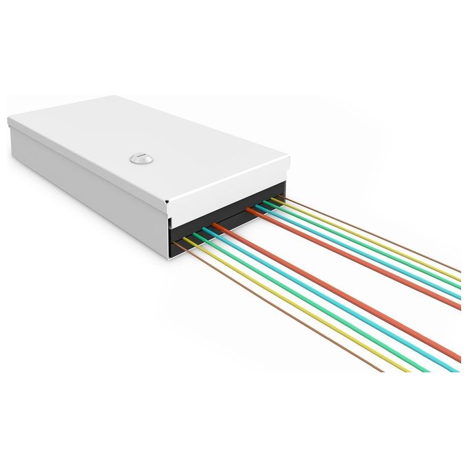 Digitus DN-96800S-2 Unibox a fibra ottica per montaggio a parete compatta fino a 24 fibre IP20 acciaio grigio (RAL 7035)