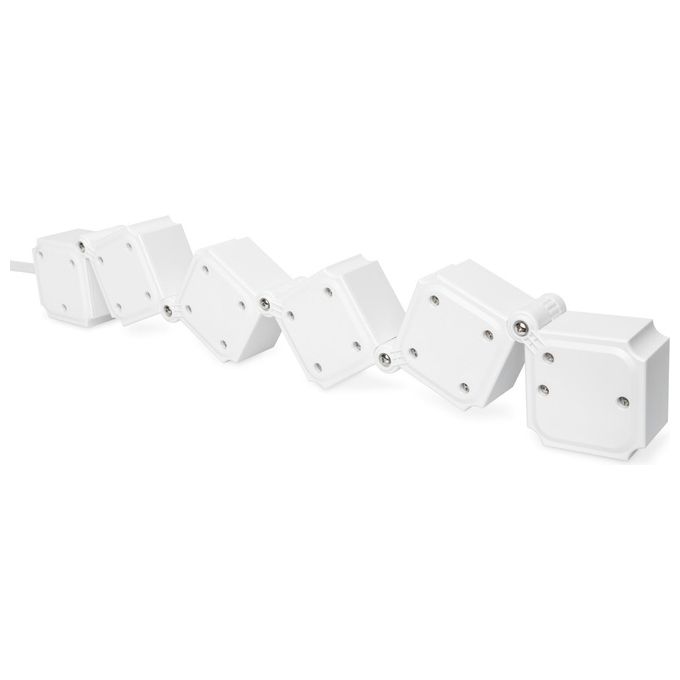 Digitus Presa Multipla Flessibile da 4 con 2 Attacchi Usb e Interruttore