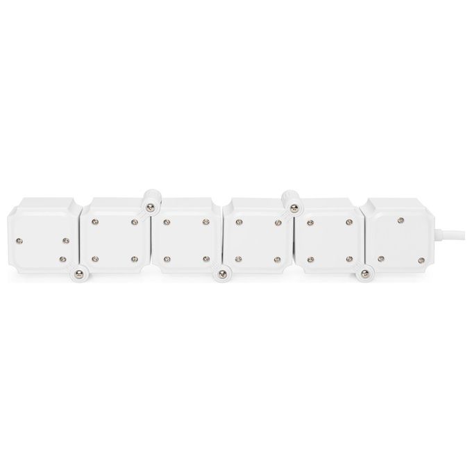 Digitus Presa Multipla Flessibile da 4 con 2 Attacchi Usb e Interruttore
