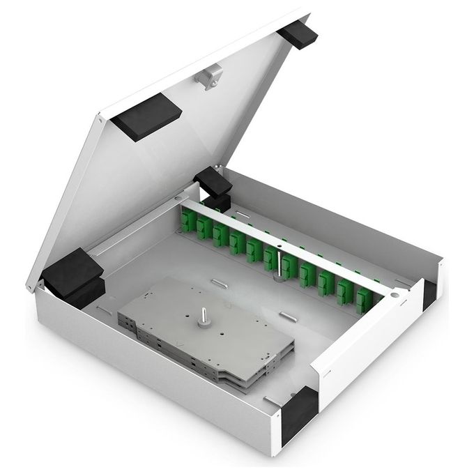Digitus DN-96800M-2 Unibox Cassetta di Giunzione Fibra Ottica Montaggio a Parete 48 Fibre IP20 colore Grigio