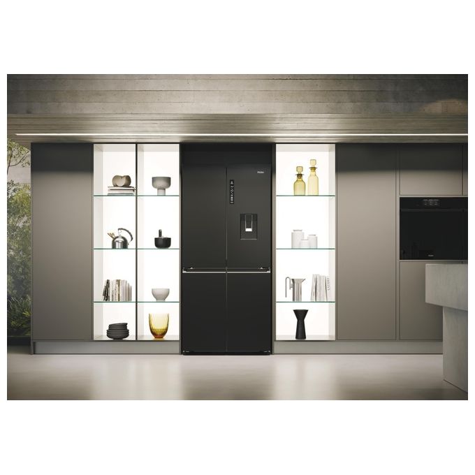 Haier HCR7818DWPT Cube 83 Serie 7 Frigorifero Multidoor 467 L 181 cm Classe D 35 dB No Frost Dispenser Acqua colore Nero
