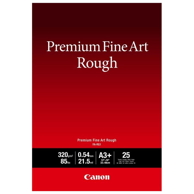 Canon 4562C004 Premium Fine Art Rough Carta Fotografica 320 g-m² A3+ 25 fogli colore Bianco