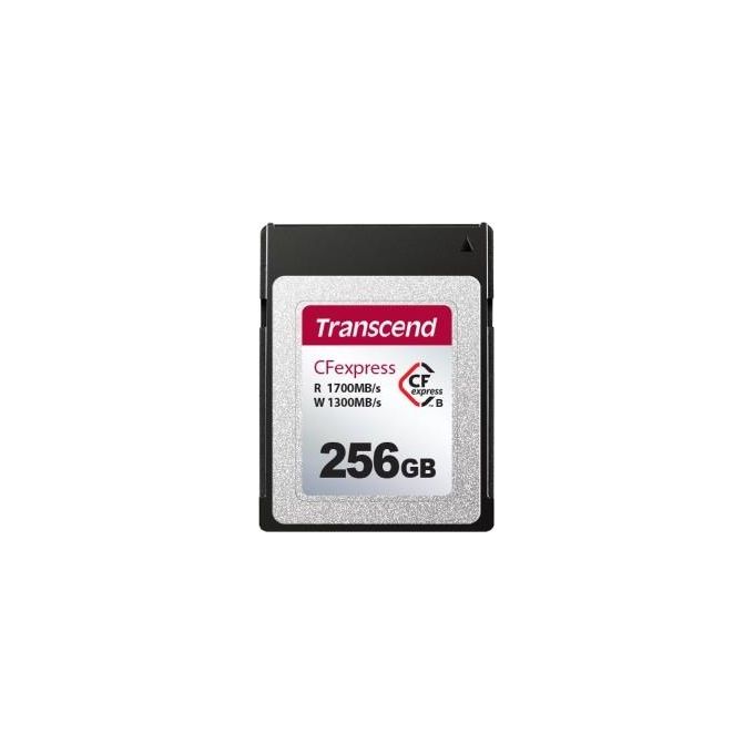 Transcend TS256GCFE820 CFexpress 820 Scheda di Memoria Type B 256 GB 1700 MB-s lettura 1300 MB-s scrittura NVMe PCIe Gen3 x2 colore Nero