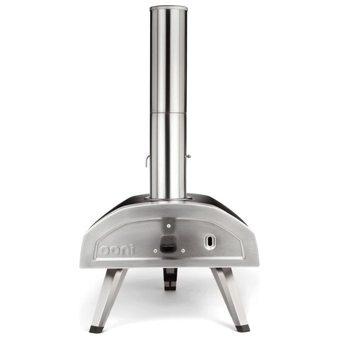 Ooni UU-P0AD00 Fyra 12 Forno per pizza portatile a pellet con pietra refrattaria in cordierite 500 °C in 15 minuti (72.6x74.2x39.4 cm) colore Nero