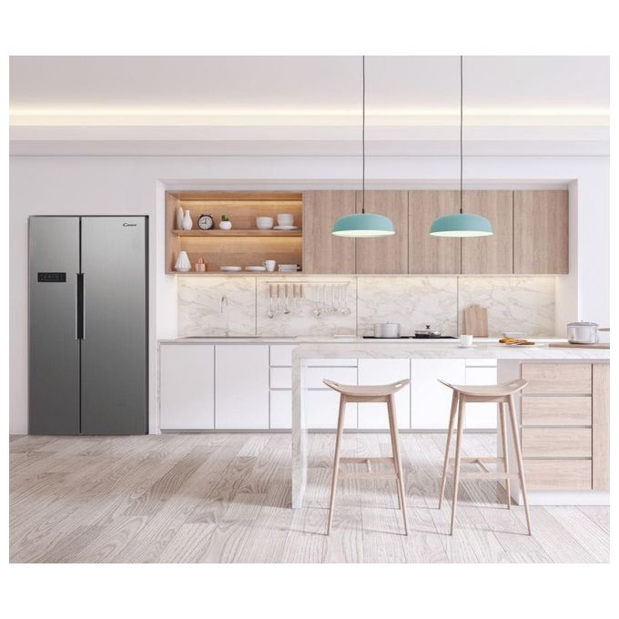 Candy CHSVN174X Frigorifero Americano Side by Side 532 L 177 cm Classe E 39 dB No Frost colore Inox