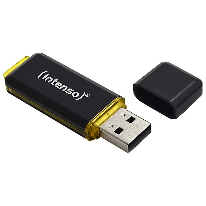 Intenso High Speed Line Unita' Flash Usb 64Gb Usb Tipo a 3.2 Gen 1 Nero-Giallo