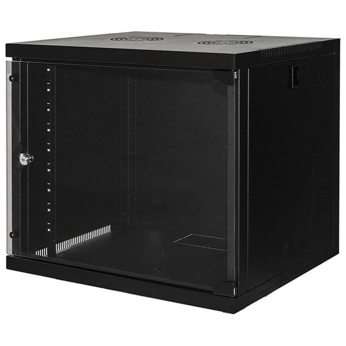 Link armadio 9 unita' da muro per reti (a)485 x (l)540 x (p) 450 mm colore nero