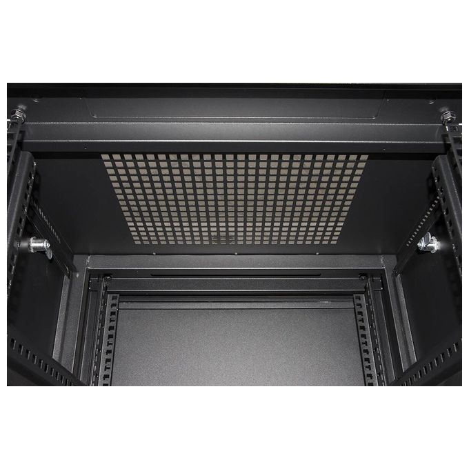 Link LK1927U610NV Armadio rack 19'' 27u 1388x600x1000mm colore nero porta vetro