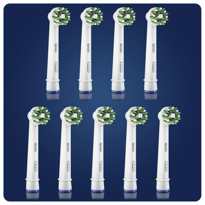 Braun Oral-B CrossAction Testina per Spazzolino 9 Pezzi Bianco