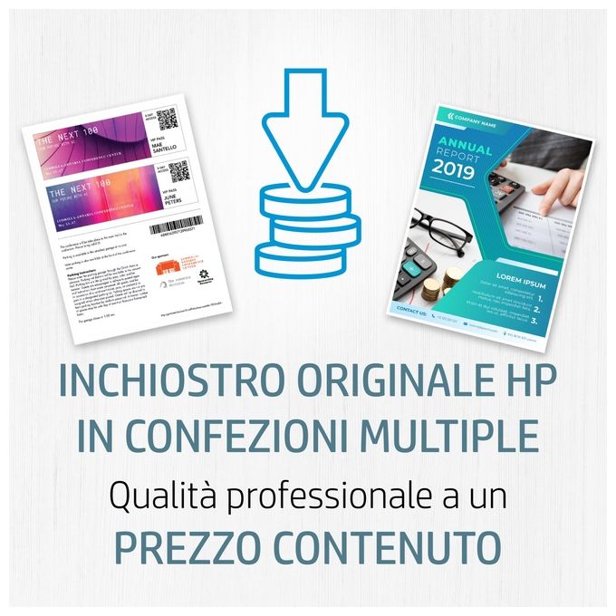 HP 6ZC70AE 963 Cartuccia Originale Inkjet Multipack 4 pz Nero Ciano Magenta Giallo 1000 pagine OfficeJet Pro 9010 9020