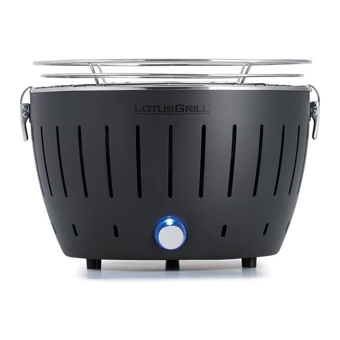 LotusGrill G-AN-280 G280 Grill Carbone 1 Fornello Diametro Cottura 26 cm Peso 2.8 Kg colore Antracite Grigio