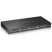 ZYXEL GS2220-50-EU0101F Switch Gestito Layer 2 44 Porte Gigabit 4 Porte Combo SFP 2 Slot SFP Fanless Rack Nero
