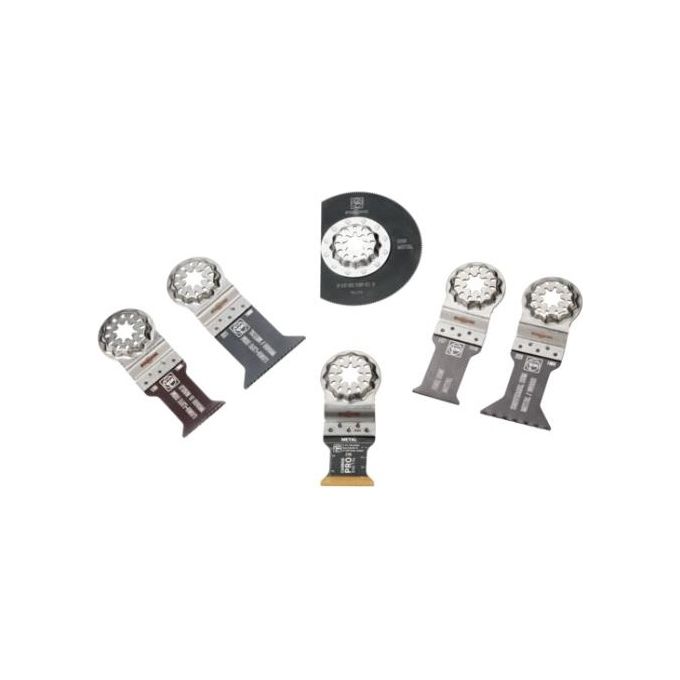 Fein 35222967020 Best of Starlock Metal Set di lame per utensili multifunzione 6 pz attacco Starlock