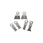 FEIN 35222967030 Set di Lame per Sega Oscillante E-Cut 6 Pezzi per Legno e Metallo Compatibile con StarlockPlus e StarlockMax colore Nero