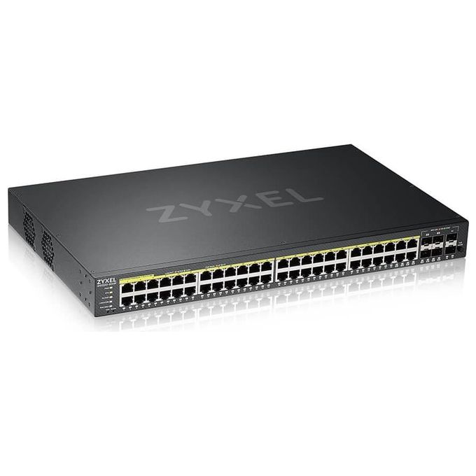 ZYXEL GS2220-50HP-EU0101F Switch Gestito Layer 2 44 Porte Gigabit PoE+ 375 W 6 Slot SFP Nero
