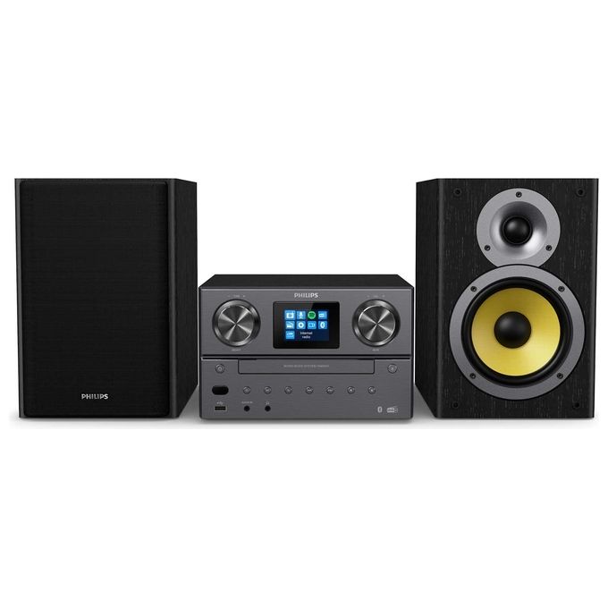 Philips TAM8905-10 Microsistema Audio Hi-Fi 100W CD Bluetooth Wi-Fi DAB+ Spotify USB colore Nero