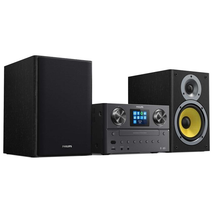 Philips TAM8905-10 Microsistema Audio Hi-Fi 100W CD Bluetooth Wi-Fi DAB+ Spotify USB colore Nero