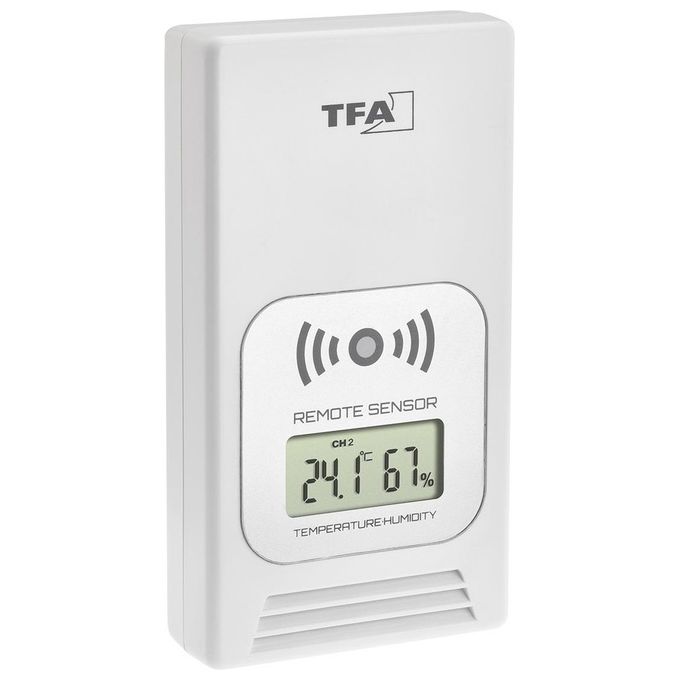TFA-Dostmann 35.1153.01 LIFE Stazione Meteo Digitale Senza Fili Temperatura Umidita' Interno Esterno 3 Sensori 60 m colore Nero
