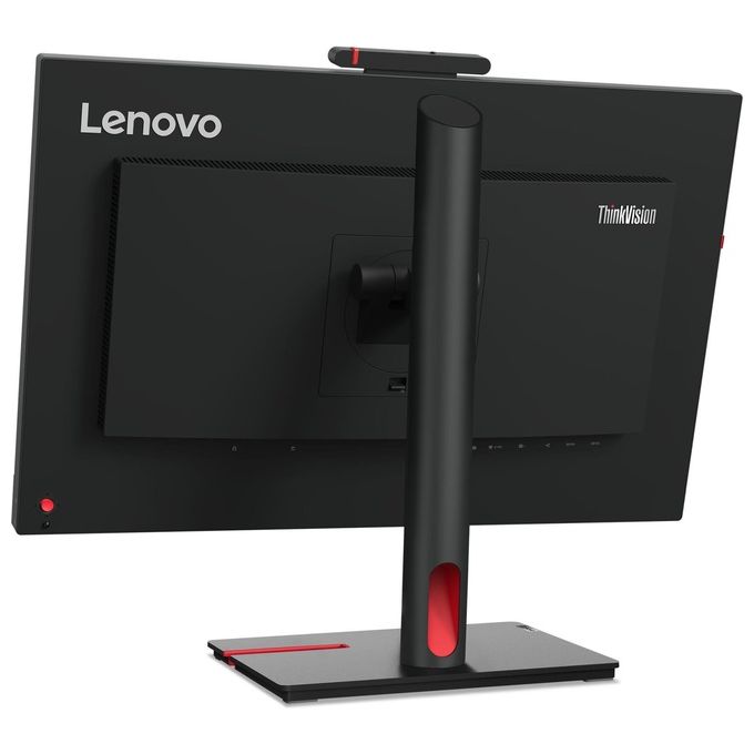 Lenovo 63D7UAT3EU ThinkVision T24mv-30 Monitor PC 23.8'' Full HD IPS LED 75Hz USB-C 90W Webcam 5MP Hub USB Ethernet colore Nero