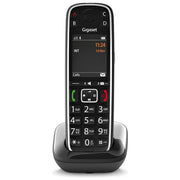 Gigaset E720 Cordless DECT Senior Display 2.2'' Bluetooth 4.2 Vivavoce Rubrica 200 Tasti Grandi Funzione SOS colore Nero