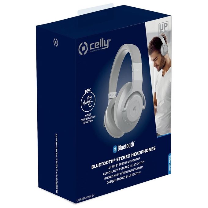 Celly Cuffie con Microfono Ultra Beat Grigio