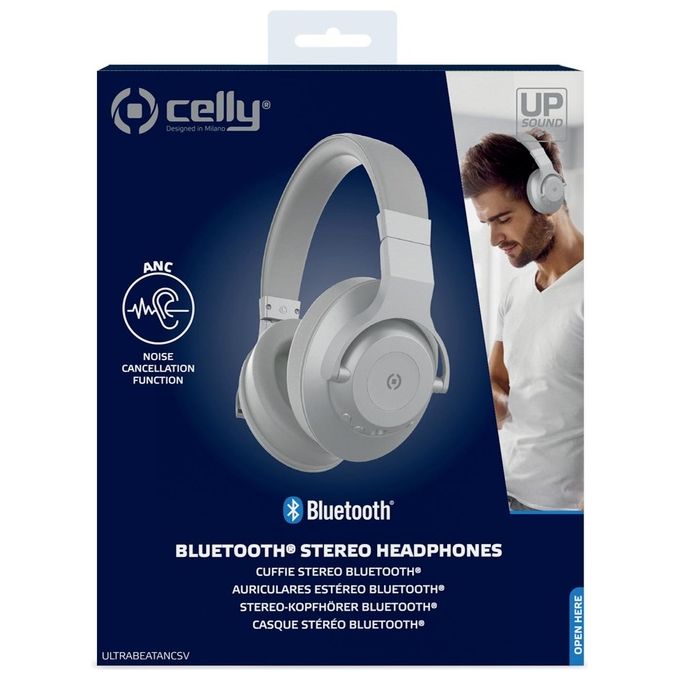 Celly Cuffie con Microfono Ultra Beat Grigio