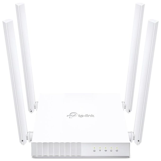 TP-Link ARCHER C24 Router Wireless AC750 Dual Band 2.4 GHz 5 GHz Fast Ethernet 4 Antenne colore Bianco