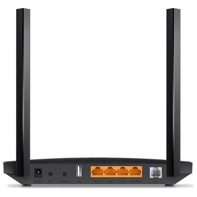 TP-Link ARCHER VR400 Router Wireless Modem VDSL ADSL AC1200 Dual-band 2.4 GHz 5 GHz Wi-Fi 5 Gigabit Ethernet colore Nero