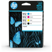 HP 6ZC74AE 912 Multipack Cartucce Originali Inkjet Resa Standard 4 pz Nero Ciano Magenta Giallo colore Nero