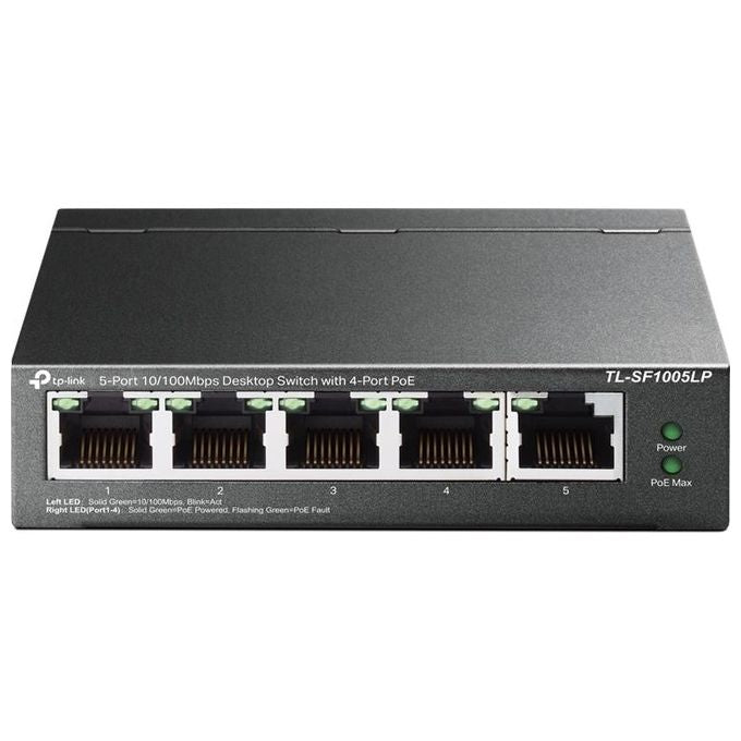 Tp-link TL-SF1005LP Switch di Rete Non Gestito Fast Ethernet 10 100 PoE colore Nero